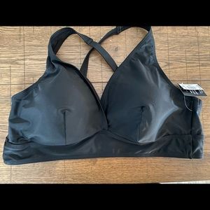 Torrid size 2 black triangle bikini top